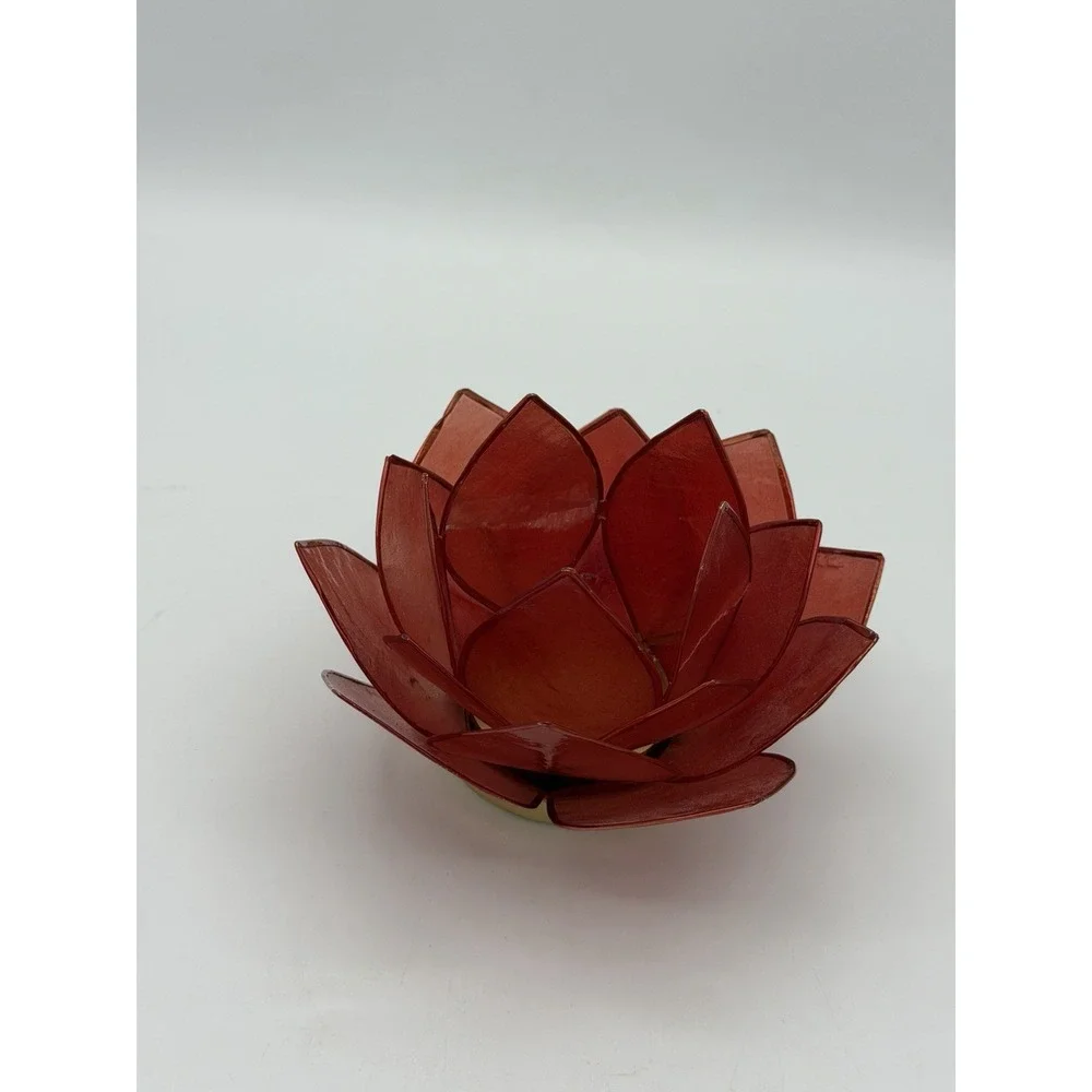 Vintage Handcrafted lotus flower tealight candle Holder